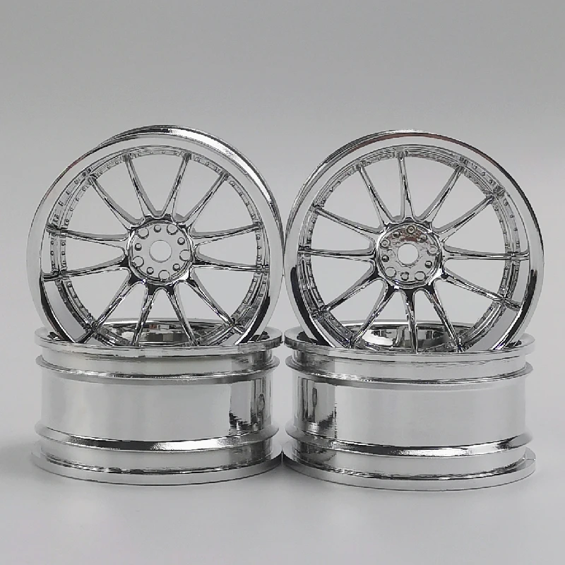 4pcs 3/9mm Offset RC Car 1/10 Scale Plastic Wheels Rims Drift On road Touring Model Hobby