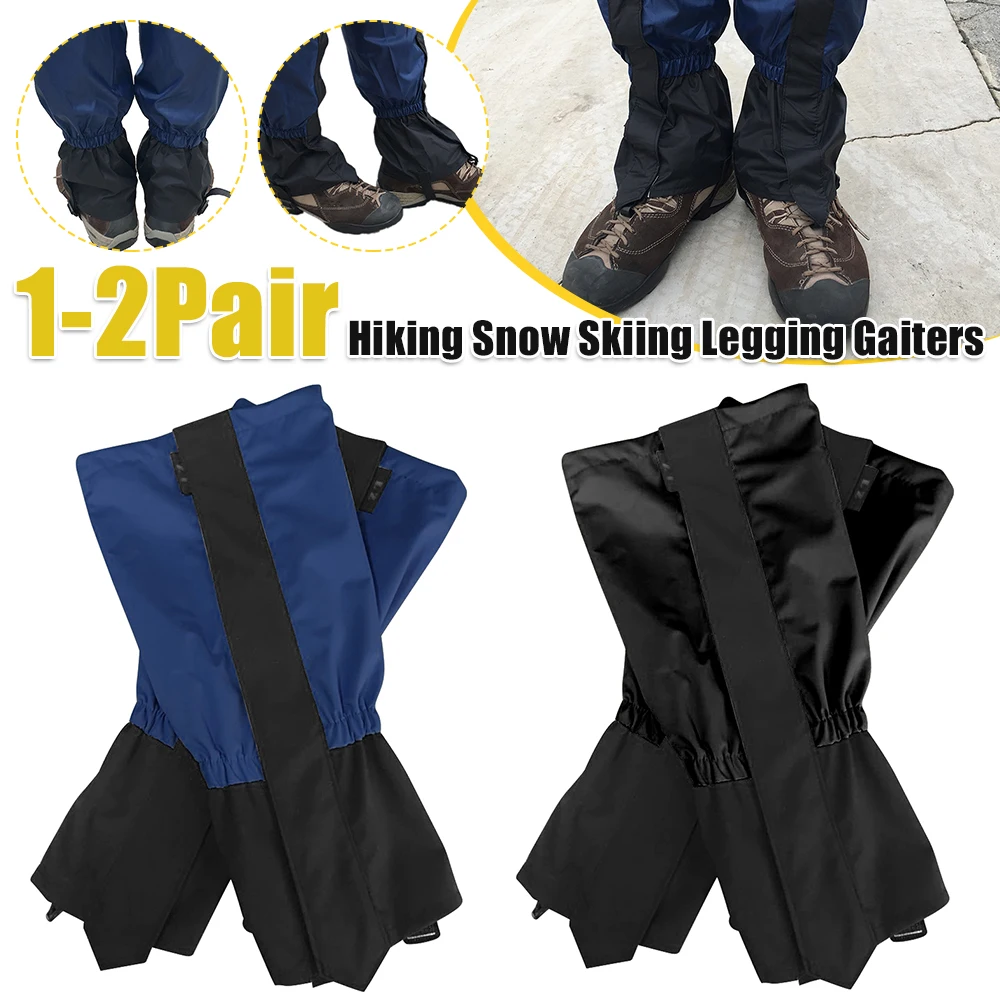 Arrampicata su neve Sci Protezione impermeabile per le gambe Protezione Escursionismo Camminata Ghette per legging antisabbia Copri piedi