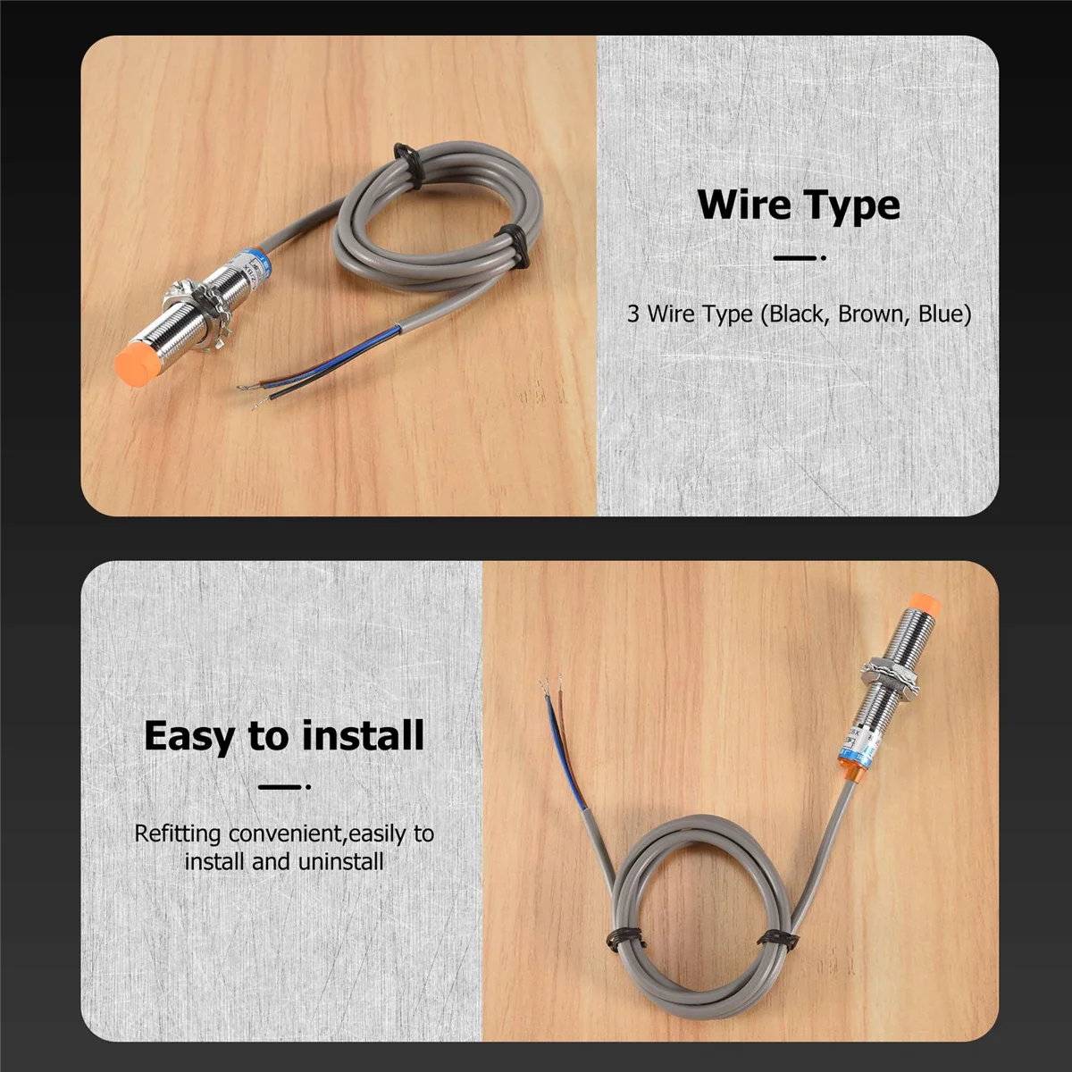 N235R سوبر DC6-36V 300mA NPN NO 3-سلك 4 مللي متر أنبوبي مستشعر القرب الاستقرائي التبديل LJ12A3-4-Z-BX