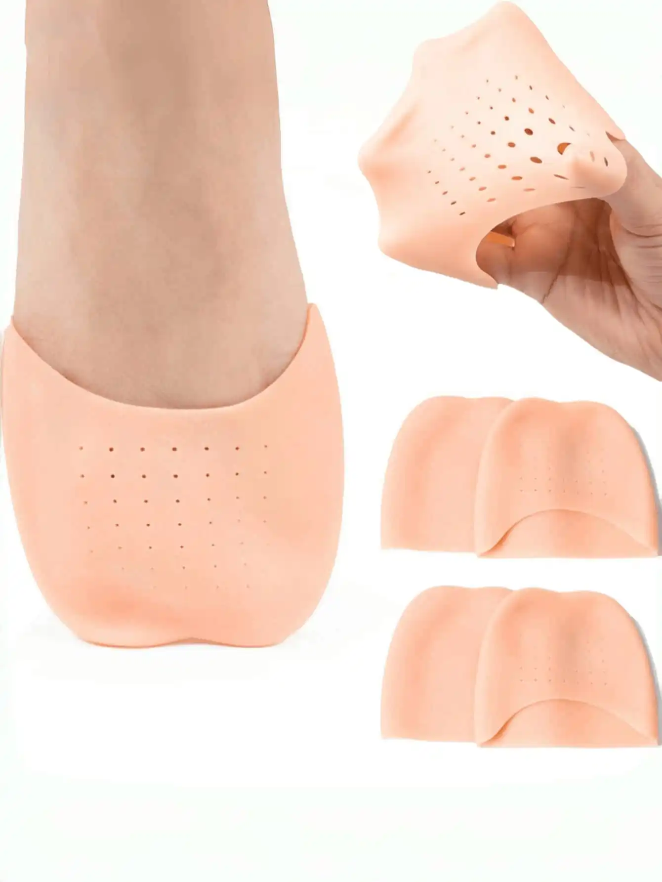 Ballett-Spitzenschuh-Pads, Zehenschutz für hohe Absätze, Vorfußpolster für Damen, Schmerzlinderungspolster für Zehen und Mittelfußknochen – Detail 1