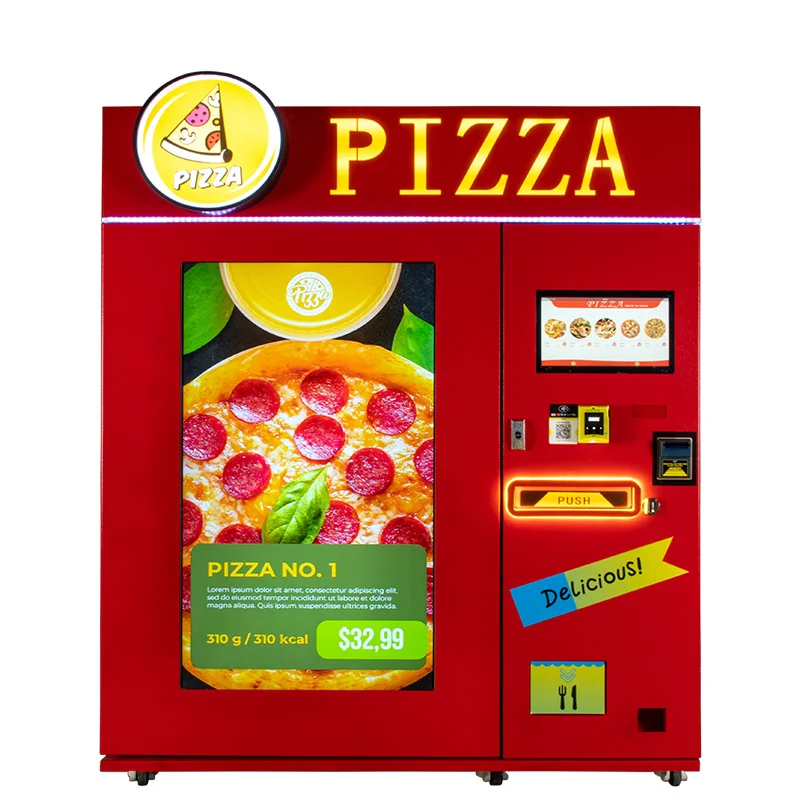 Customizable Vending Machines Manufacturer Fast Hot Food Vending Vendo Machine Pizza Robot Custom Outdoor Vending Machine