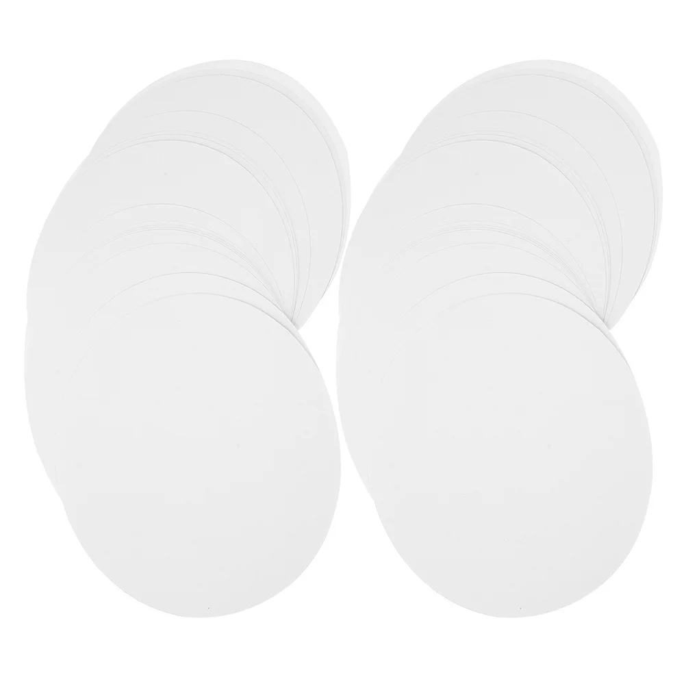 

100Pcs Round Drawing Cardboard Sheets: Versatile Plain Paper for Drawing Painting Scrapbooking Lightweight Design