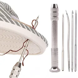 Ensemble de poinçons de couture en cuir, kit d'outils de réparation de chaussures multifonctionnelles, couture grossière, bricolage, maroquinerie