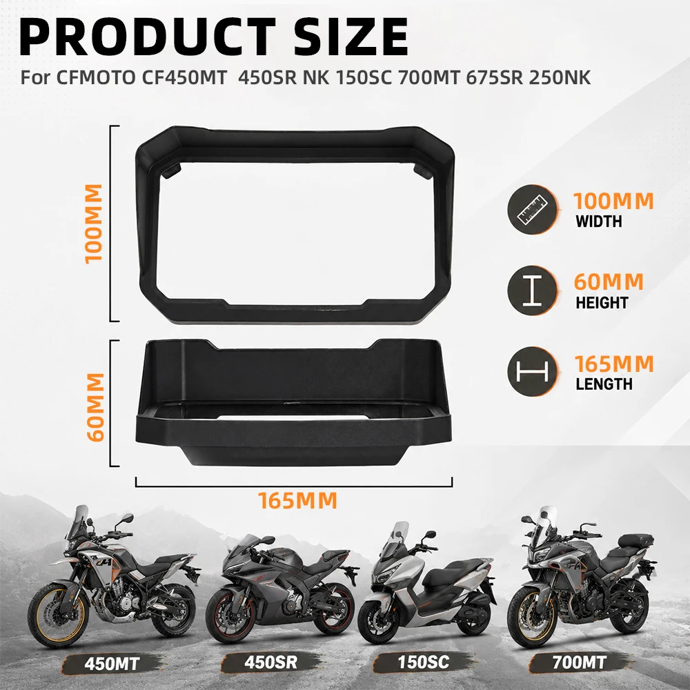 TFT Screen Sun Visor For CFMOTO 450MT 450SR 450NK 450CL-C 700MT 450SS IBEX450 PP Dashboard Speedometer Cover Guard Shield