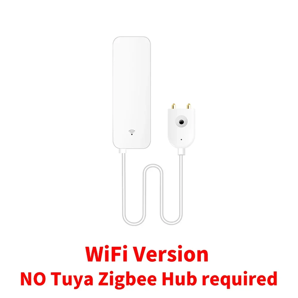 Tuya WiFi Zigbee waterleksensor, waterlekdetector Smart Life APP Meldingswaarschuwingen, wateroverstromingslekalarm Home Security
