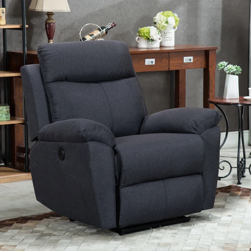 Reclining Air Leather Power Electric Recliner Sofa Chair Reclinable