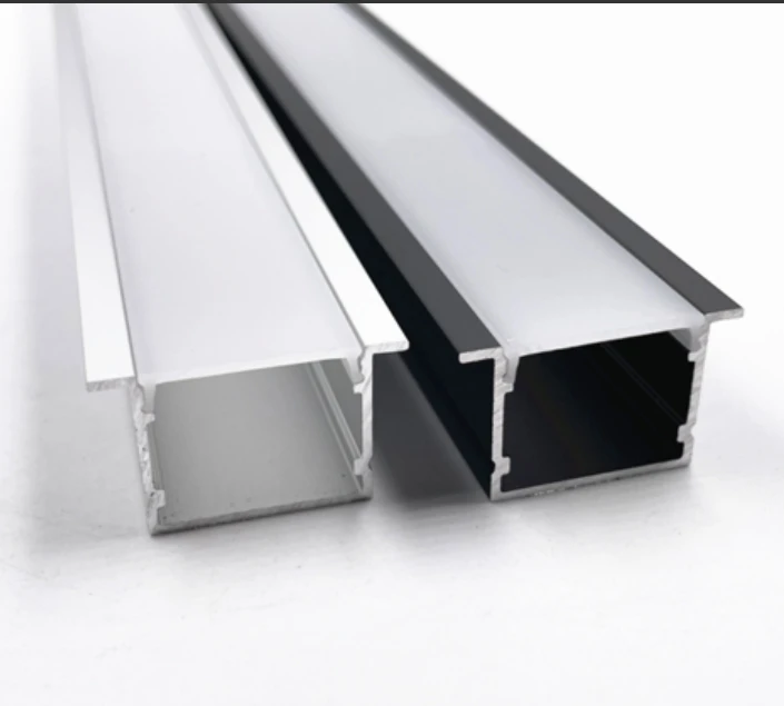 

100pcsX2.5m embeded 25x18.8mm aluminum profile with end caps+mounting clips