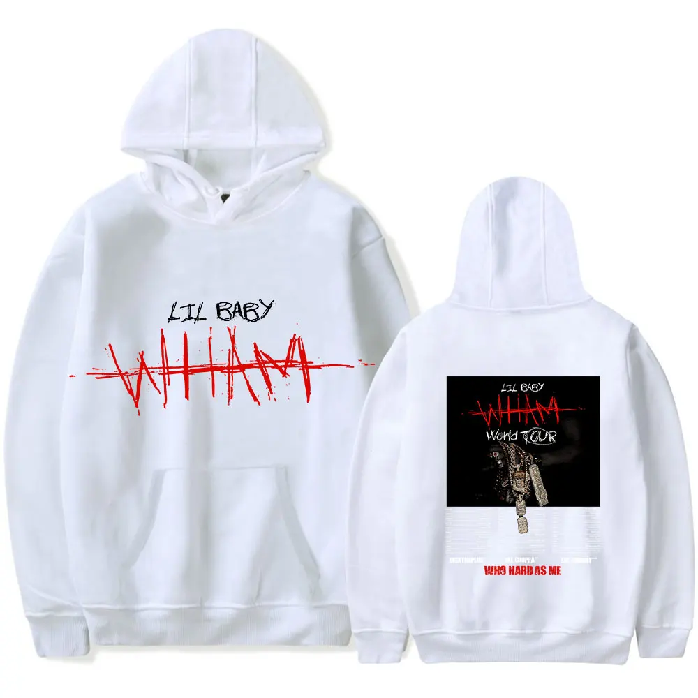 سترة ليل بيبي بغطاء للرأس 2025 Vintage Merch للرجال والنساء بلوفر رياضي هيب هوب