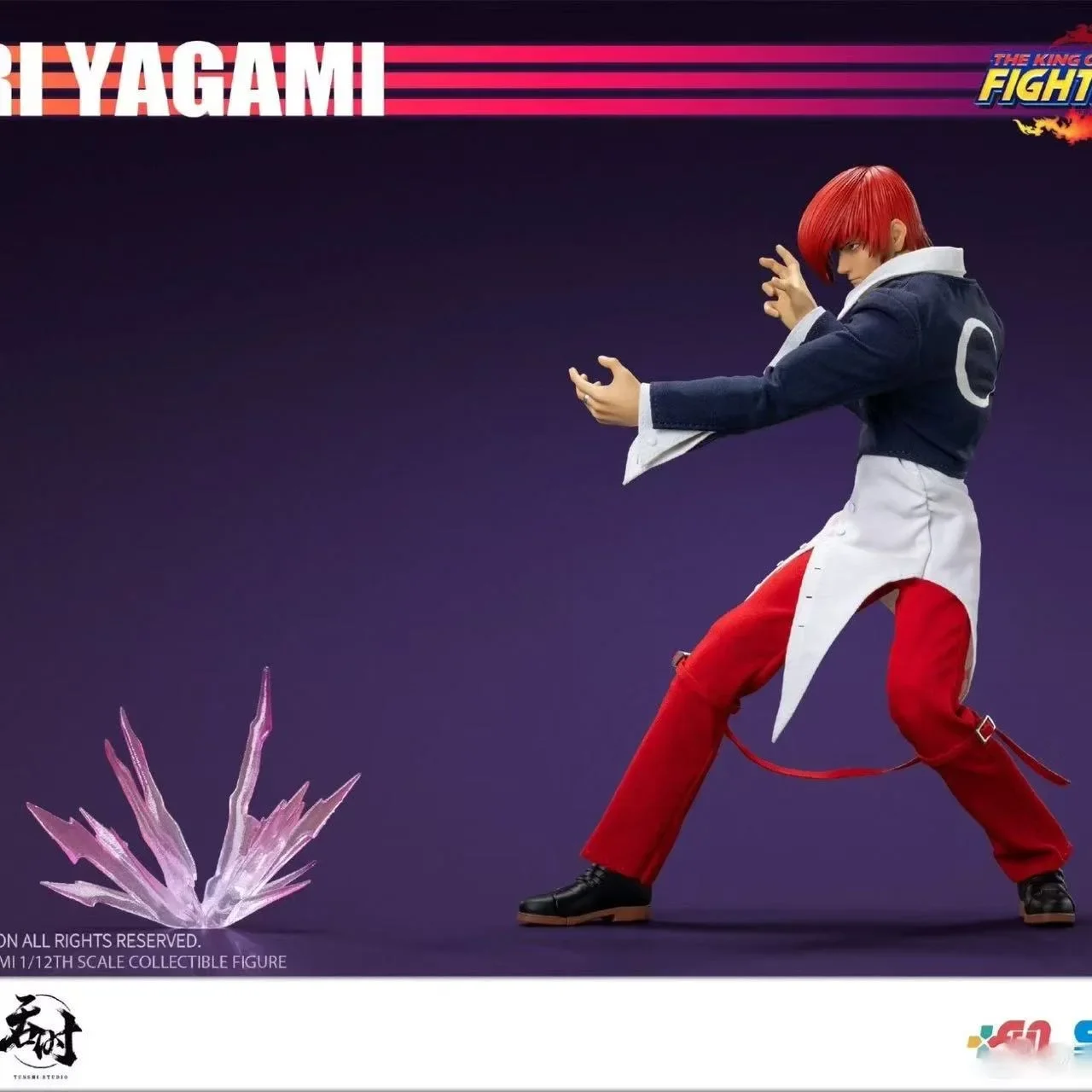 متوفر في المخزون SNK Swallowing Time Studio Boxing King '97 Bashen Temple 1/12 دمية قماشية متحركة