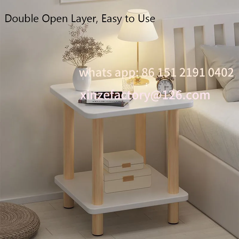 Customizable Movable 2-layer Corner Gap Storage Cabinet  Sofa Side Table Living Room Side Cabinet Tea Coffee Table Bedside