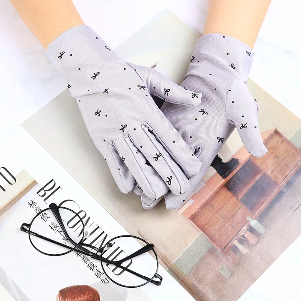 

New Spandex Sunscreen Gloves Ultra-thin Breathable UV Protection Gloves Refreshing Thin Summer Gloves Women