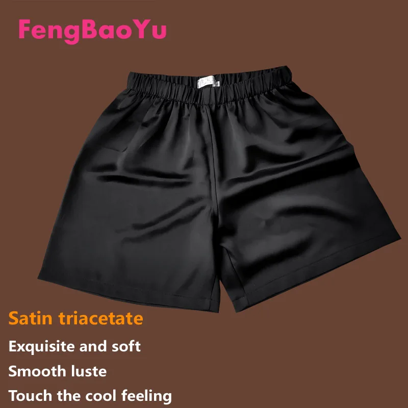 

Fengbaoyu Triacetic Acid Spring and Summer Men's Shorts Black Large Weight 150KG Pants Beach Comfortable Sports Running