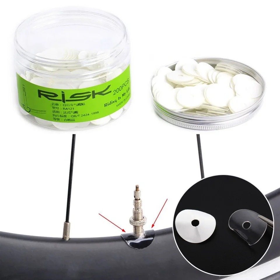 Lot de 3 autocollants pour valve de vélo - Autocollants imperméables pour valve de vélo
