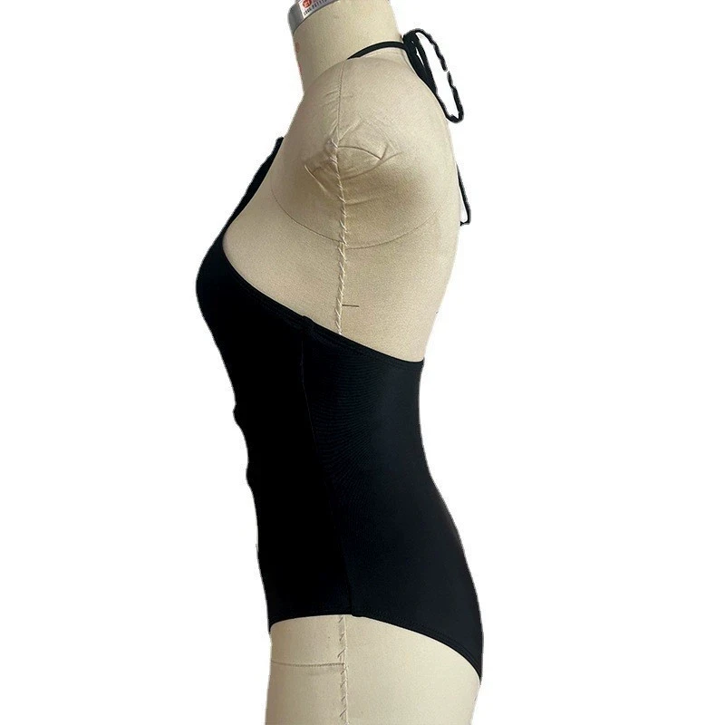 Melphieer 2026 الساخن مثير Monokini الأسود الجوف ملابس السباحة سيدة ارتداءها ثوب السباحة Monokinis ملابس النساء قطعة واحدة ملابس السباحة #5