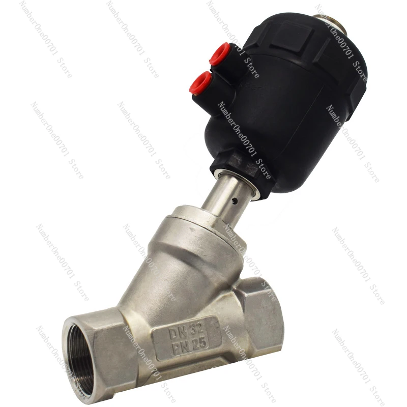 Supply PA Actuator DN40 Angle Seat Valve Stainless Steel Steam Pneumatic Angle Seat Valve 7114 Series Pneumatic Valve