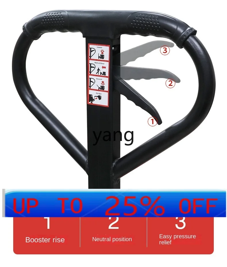 LHH Trailer Forklift Manual Hydraulic Handling Small Lifting Lift Car 2 Tons 3 Tons Oil Pressure