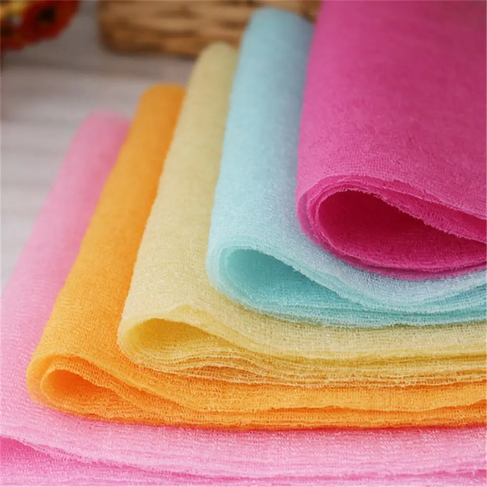 1/3/5 Pcs Random Color Cheap New Hot Sale Exfoliating Bath Shower Cloth Scrubbing Body Cleaning Washing Towel