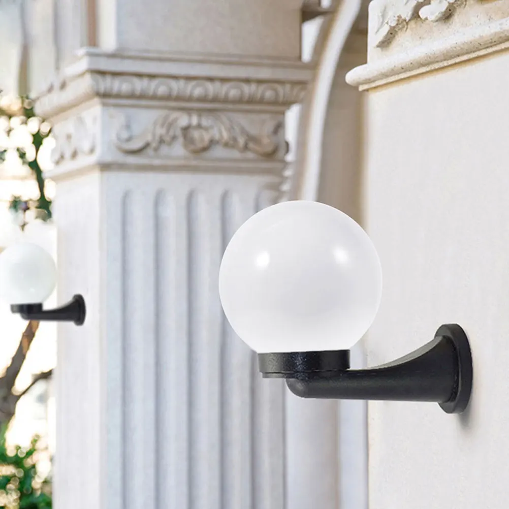 

Spherical Lampshade 12CM Diameter 6 8CM Thread Waterproof Acrylic Outdoor Globe Light Bulb Cover Modern Globes Lamp Shades