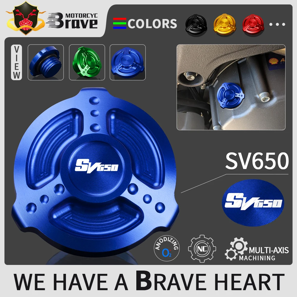 

For Suzuki SV650 SV650X VSTROM VSTROM 650 V-STROM 1000 M20X1.5 Motorcycle Engine Fluid Reservoir Cap Cover Oil Filter