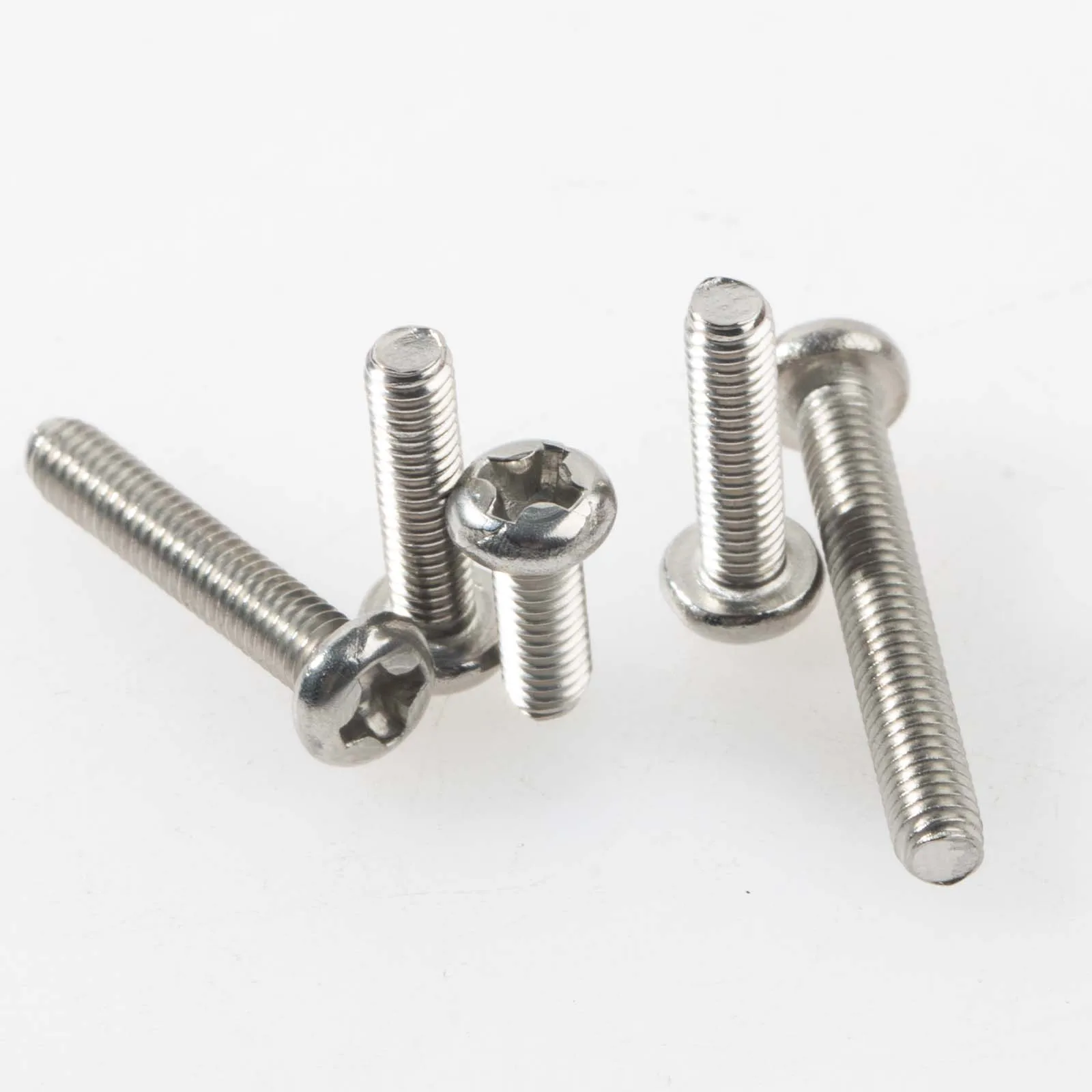 50Pcs M3 304 Stainless Steel Machine Screws Cross Phillips Round Pan Head Screw Bolt 6/8/10/12/16/20/25/30mm