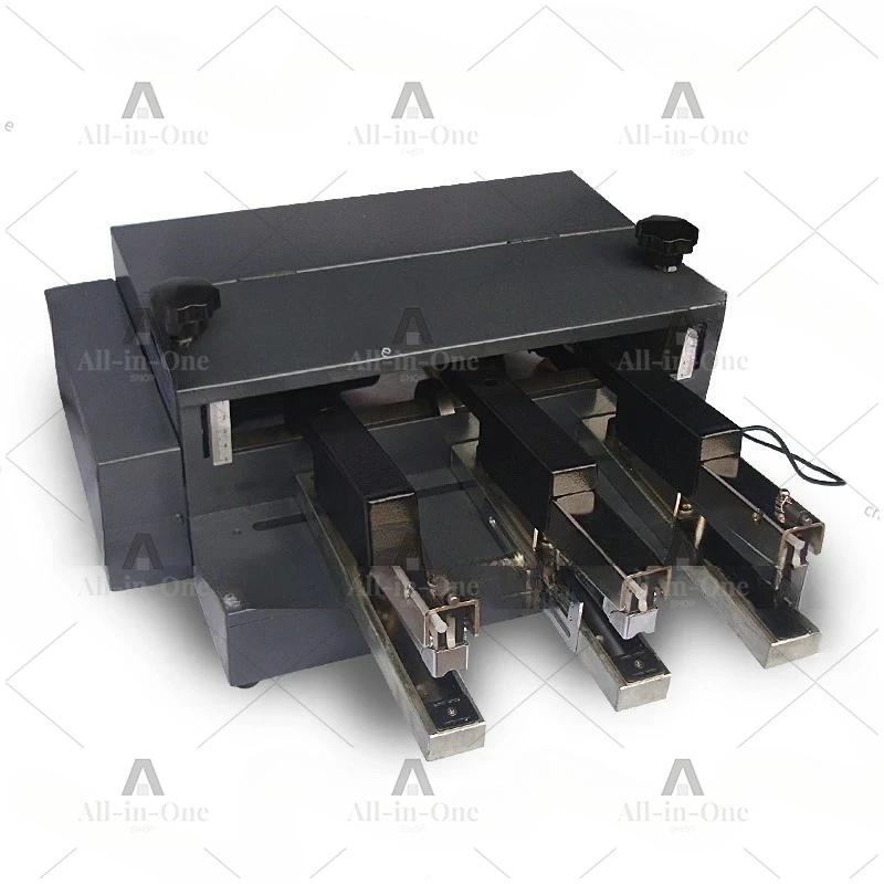 Electric riding nail binding machine Automatic middle seam stapler Office three-head stapler