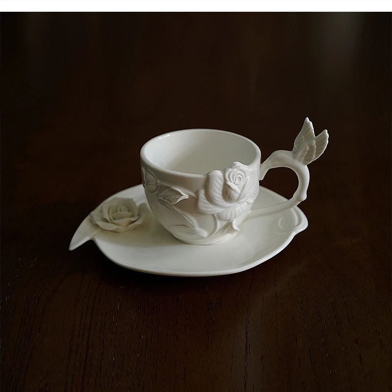 

200ML relief ceramic hummingbird high-grade afternoon tea mug