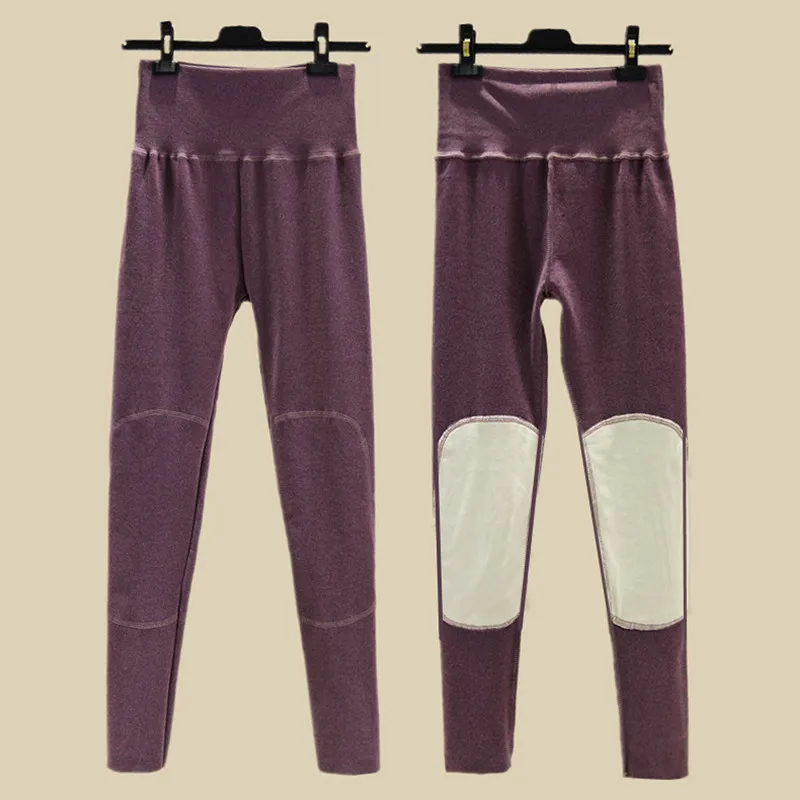 High Waist Thickened Fleece Lined Double Sided German Velvet Warm Autumn Pants Women's Inner Wear Tight Fit Underwear