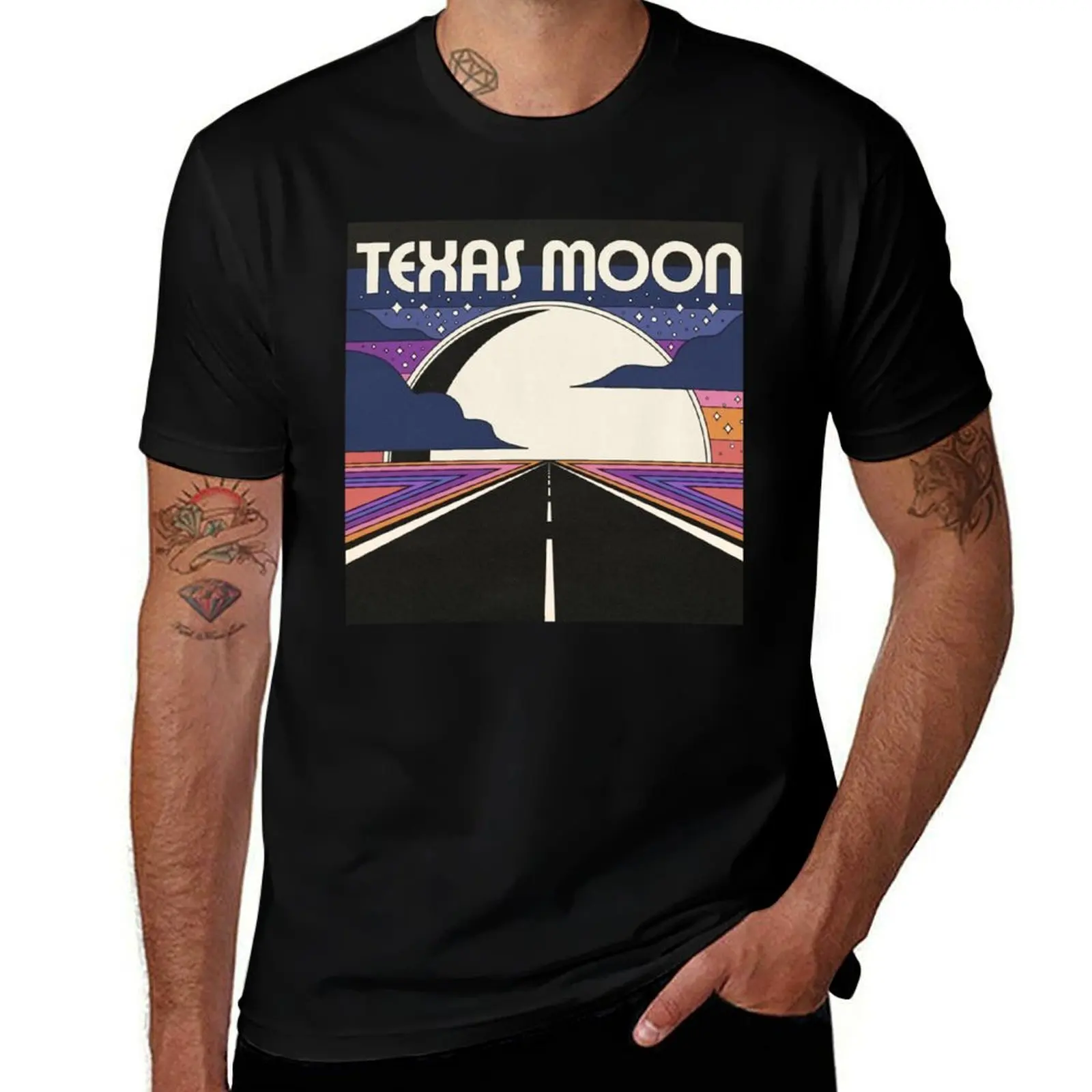 Texas moon T-Shirt Casual Daily Outfit T-Shirt