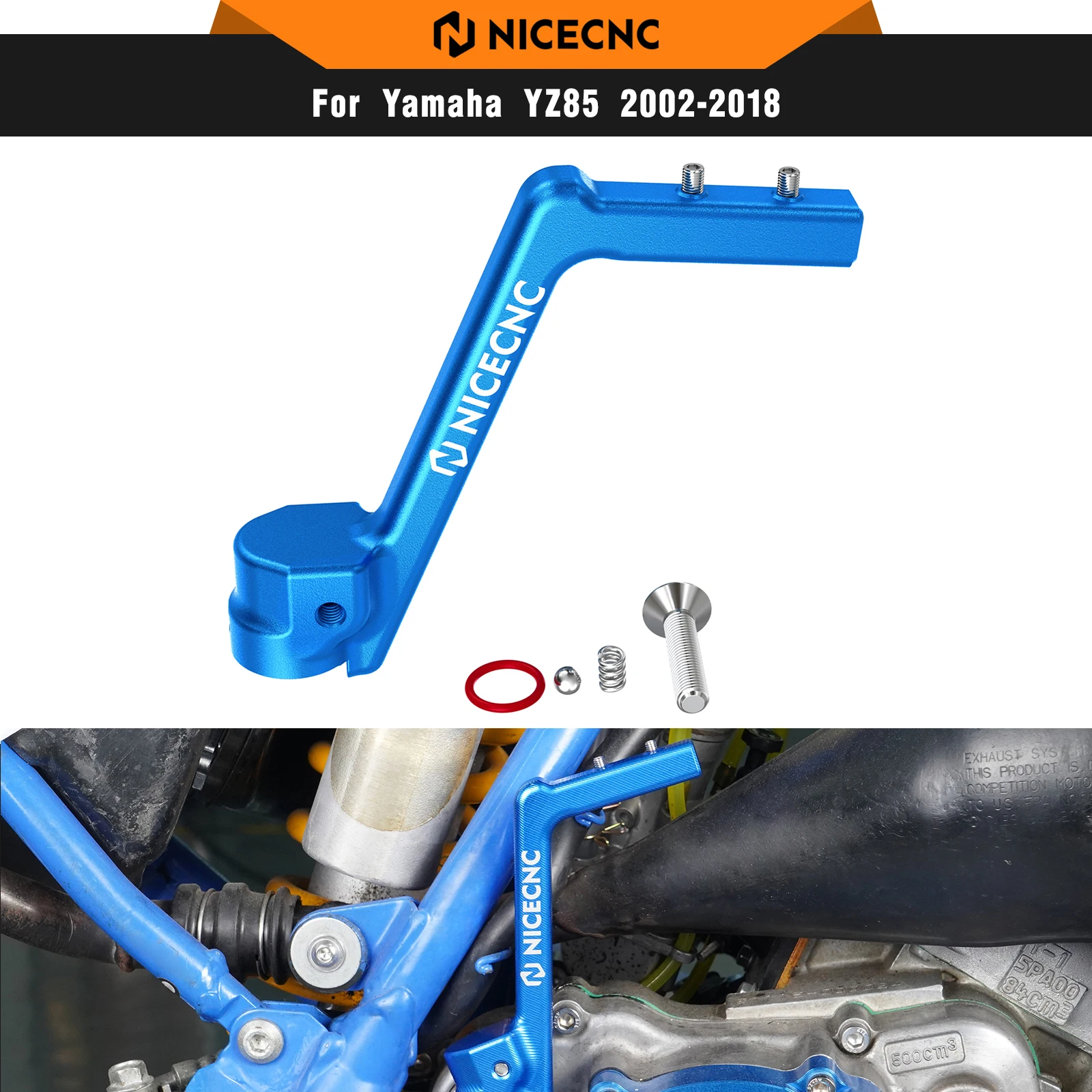 NICECNC For Yamaha YZ85 YZ 85 2002-2018 Motorcycle Aluminum Kick Start Starter Lever Pedal 2017 2016 2015 2014 5PA-15620-01-00