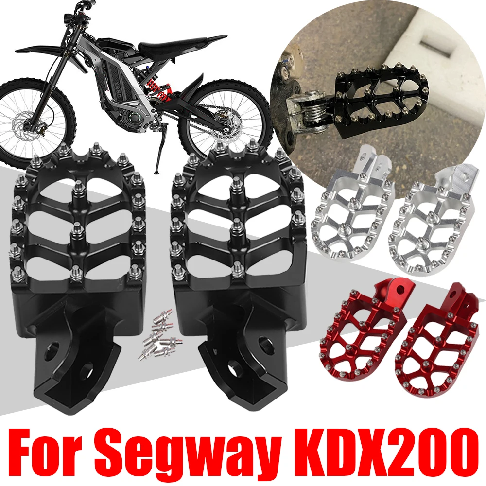 

For Kawasaki KDX200 KDX 200 Segway Dirt eBike X160 X260 X 160 260 Motorcycle Accessories Footrest Footpegs Foot Pegs Rest Pedal