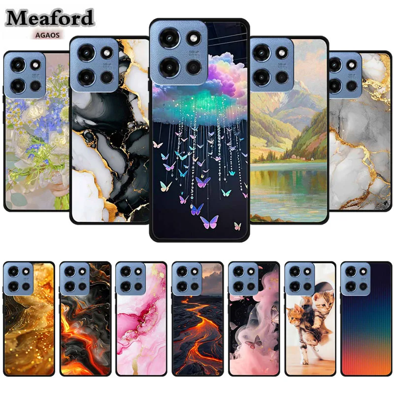 Funda para Motorola G 5G 2025 parachoques suave TPU funda trasera de silicona fundas de teléfono de mármol para Motorola Moto G 5G 2025 Fundas Coque