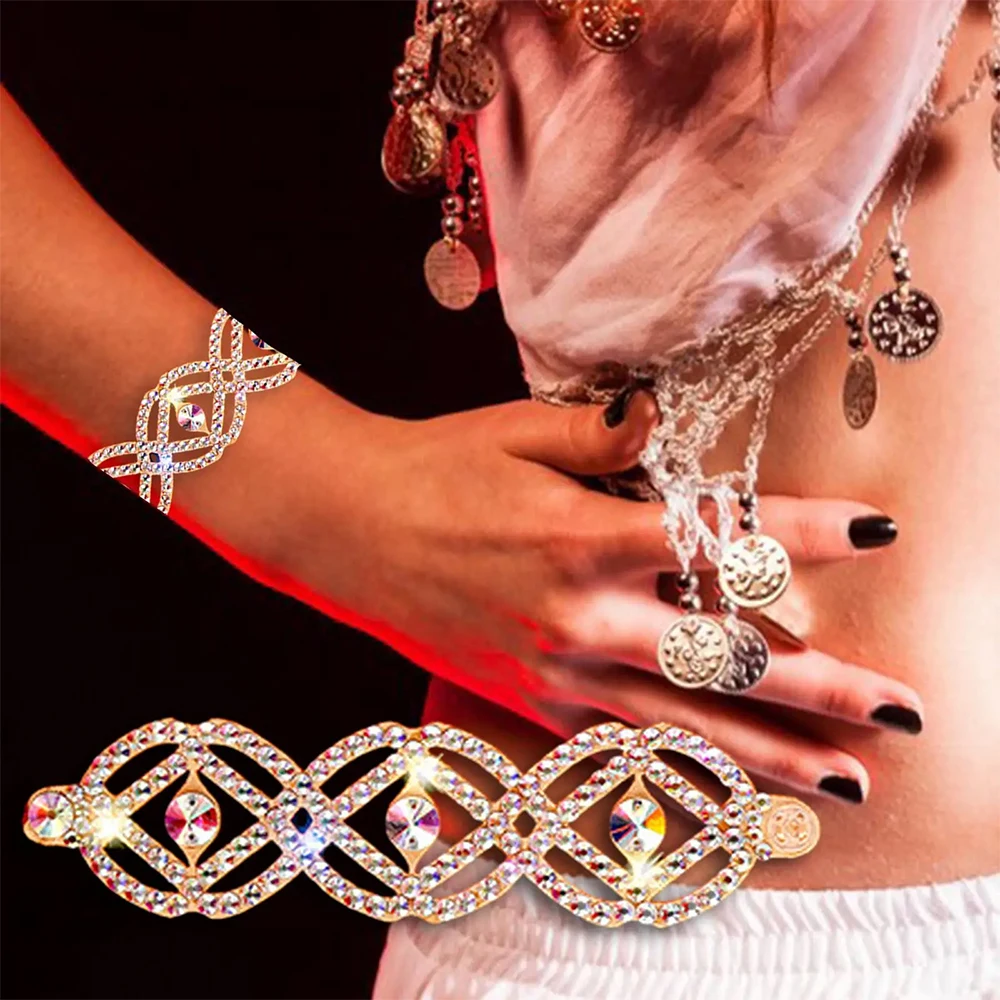 Belly Dance Bracelet Diamond-Studded Hand Chain Oriental Dancing Female Temperament Profession Performance Accessories