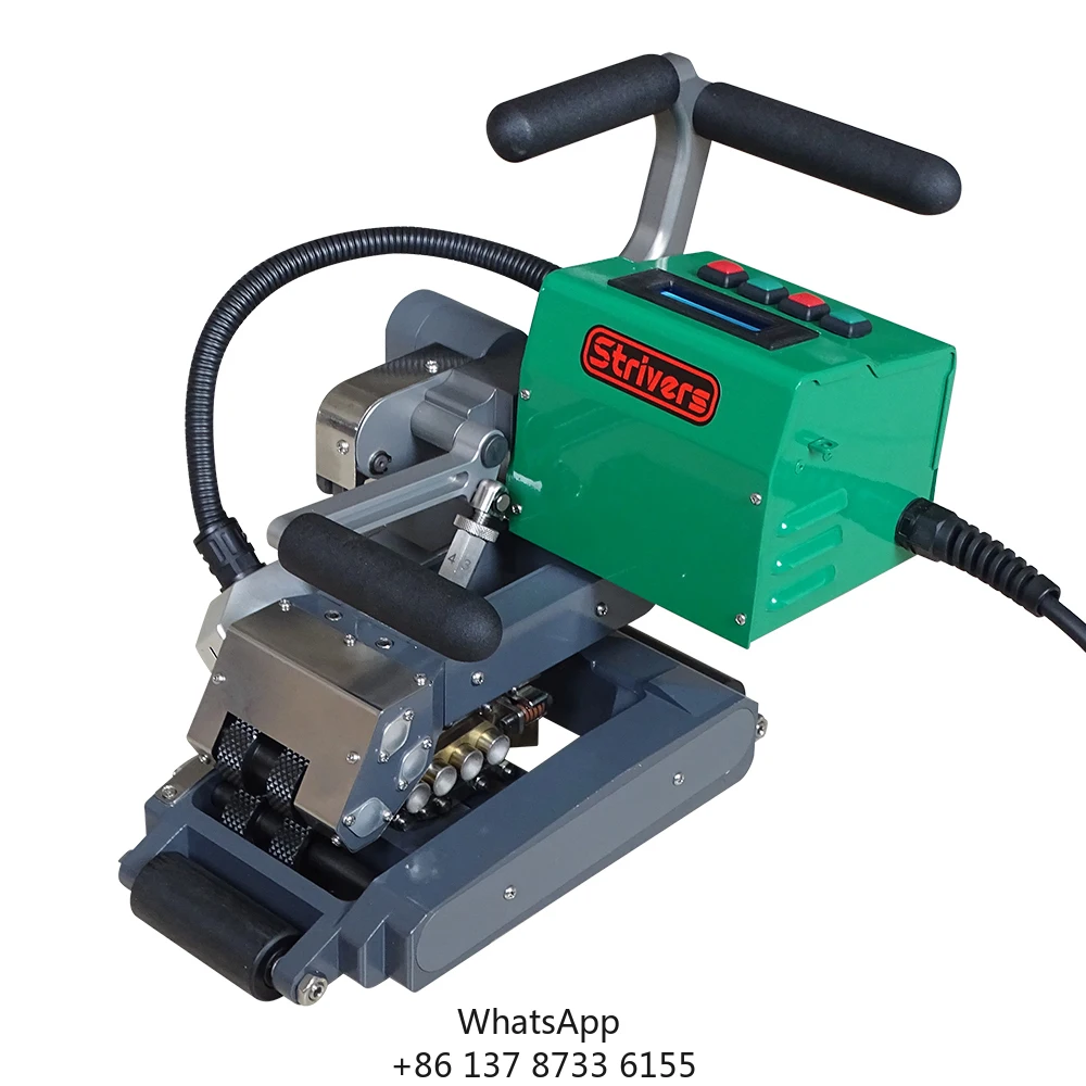 (ST-2400 )Hot Wedge Plastic Climbing Welder, 1mm-4mm HDPE Geomembrane Welding Machine 2400W