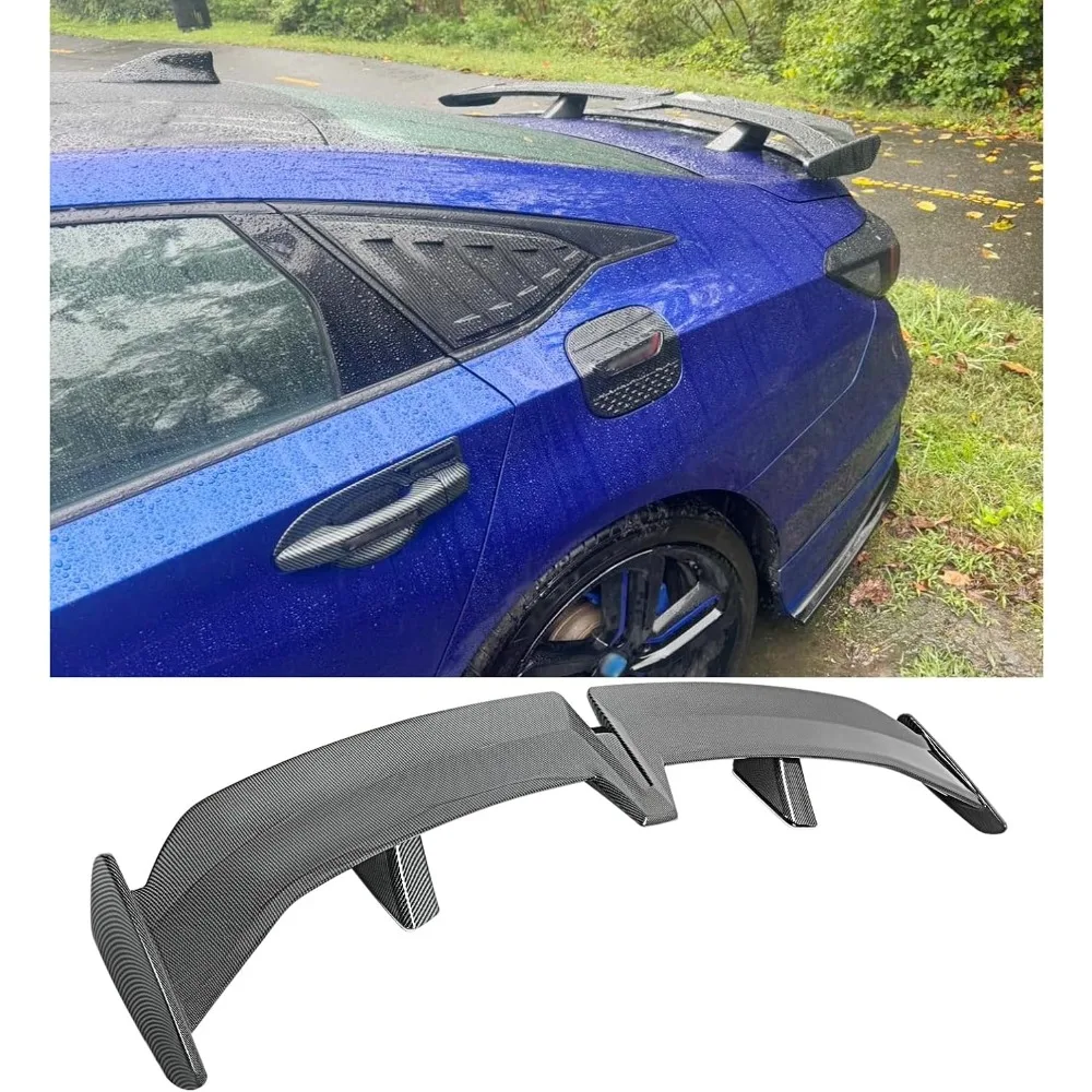 

54-Inch Seagull Pro Style Carbon Fiber Textured Black Rear Spoiler Wing - Lightweight and Compatible