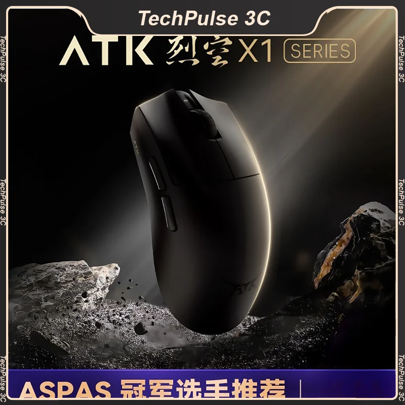 Atk X1 Pro Max Mouse X1 Ultra Wireless Bluetooth Mouse Paw3950/Ultra 8k Lightweight 49g 2 Mode Mouse Fps Gamer Mouse Custom Gift