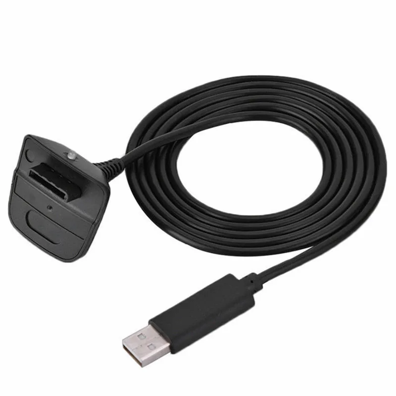 Cabo de carregamento usb de 1.5m para xbox360, cabo de fonte de alimentação de substituição para controle de jogo sem fio xbox360, cabo de joysticks de gamepad