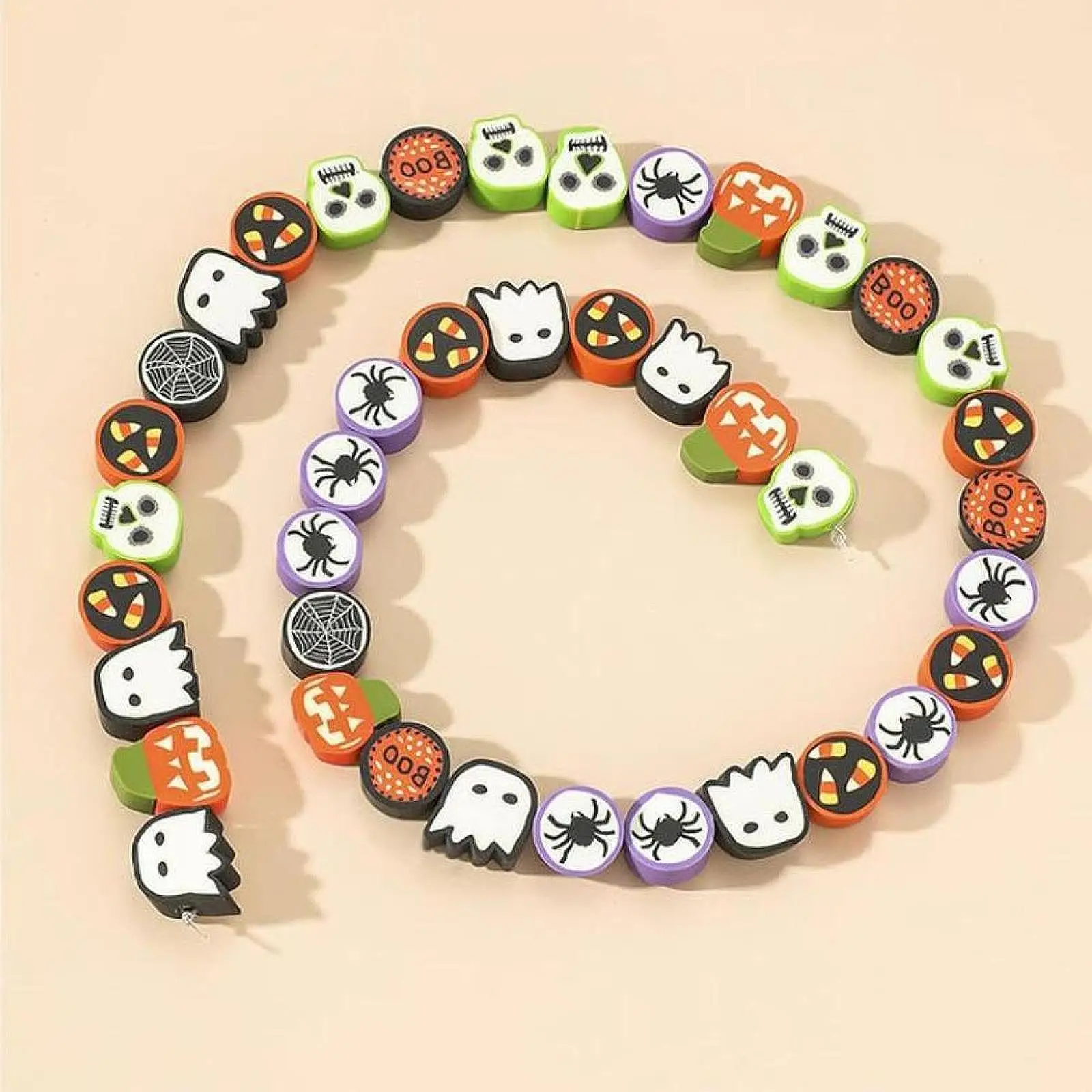 Loose Beading Handmade Supplies Halloween Resin Beads Organizer Box Spacer Beads Storage Case for Bracelet Making Tool DIY