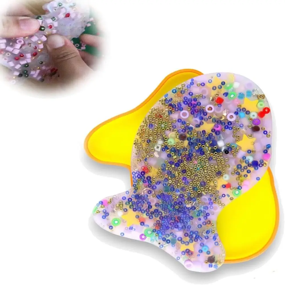 Stress Relief Skin Picking Fidget Toy Silicone Anxiety Toy Pad Duck Picky Pad Sensory Trichotillomania Pick Pad Fidget