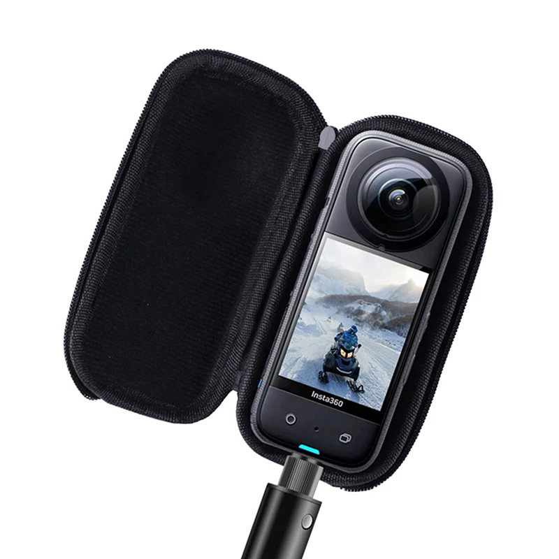 【C】 Étui de transport protecteur, sac de rangement de voyage à coque rigide, protection d'objectif pour accessoires de caméra d'action Insta 360 X3 X2