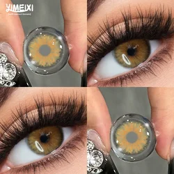 YIMEIXI 1Pair Hot Sale Cleopatra Series Green Contact Lenses Myopia Degree Makeup Lens Brown Iris Lens High Quality Beauty Pupil