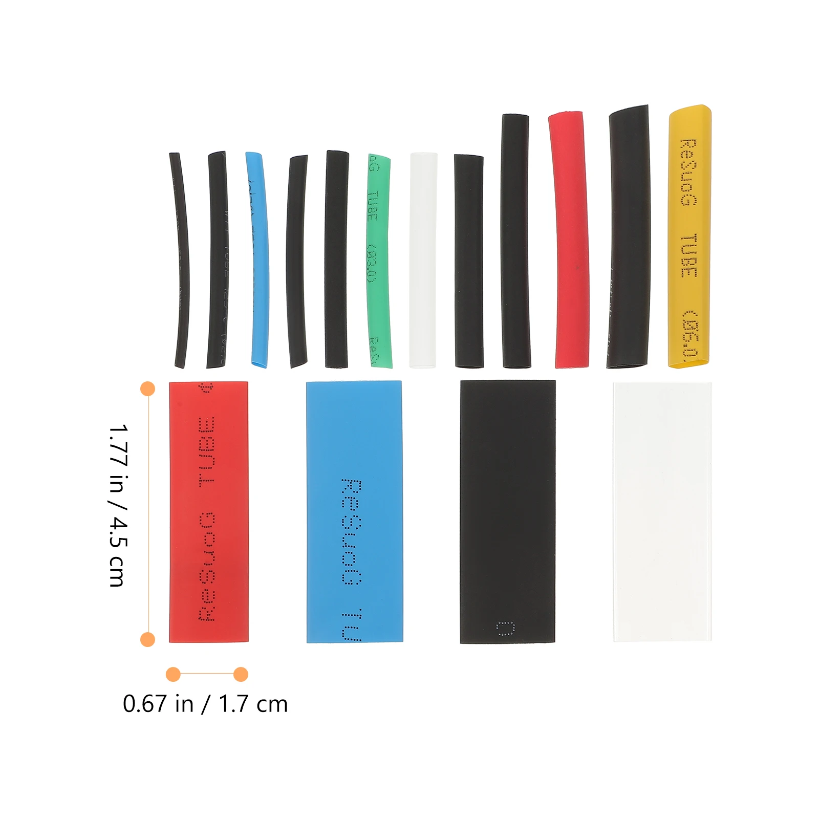 

580 Pcs Heat Shrink Tubing Kit Wire Wrap Electric Insulation PVC Cable Tubes Marine Shrink Tube Long Lasting Protection Flame
