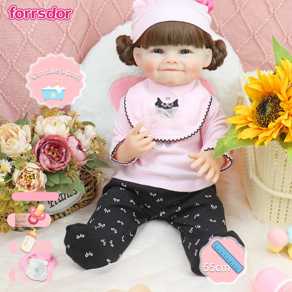 

55 см реборн ребенок всего тела мягкая силиконовая моющаяся кукла реборн для малышей Рая реалистичная художественная кукла ручной работы Рождественский подарок для девочек