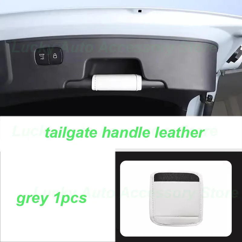 Car Door Inner Handle Protective Cover for Leapmotor C11 2024 Tailgate Handle Pad Car Roof Leather Cover Interior Accessories