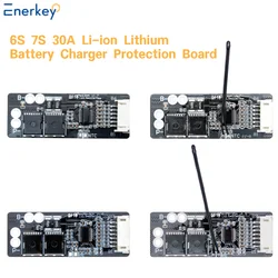 Enerkey Wholesale 6S 7S 30A Li-ionLithium Battery Charger Protection Board BMS Have NTC
