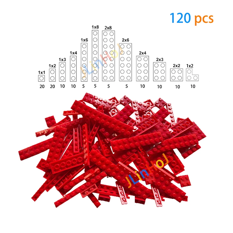 120pcs short brick character brick 12 size DIY building block educational creativity compatible with 3021 3020 children's toys