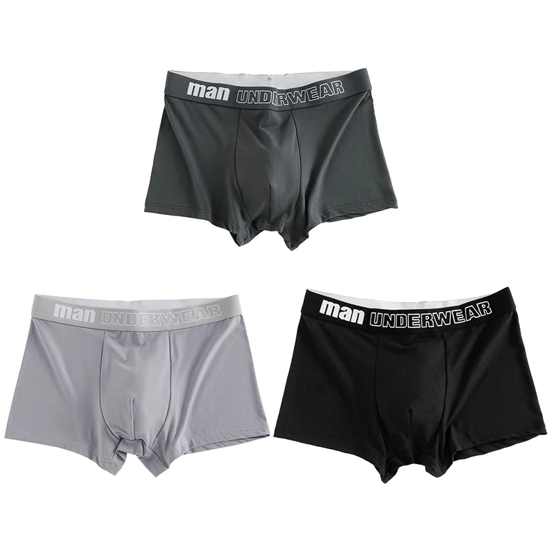 2 Pcs/Lot Men's Boxers Briefs Letter Underwear Comfortable Underpants Shorts Sexy Gifts for Man Panties