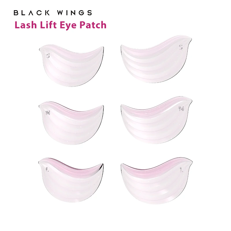 BLACKWINGS 3 Sizes Bird Lower Eye Patch Eyelash Perming Curler Lift Pads Silicone for Eyelashes Makeup Beauty Tool Permanen