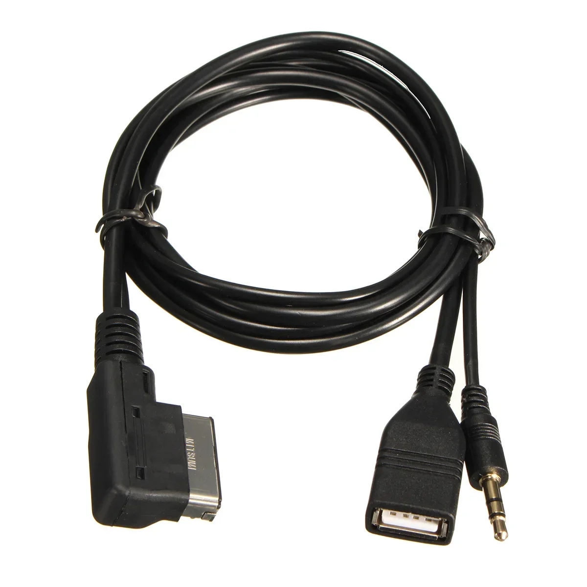 

Car Music AMI MMI Interface USB 3.5mm Male Aux In Cable Adapter for Audi Q5 Q7 A3 A4L A5 A1 1.5m / 5ft