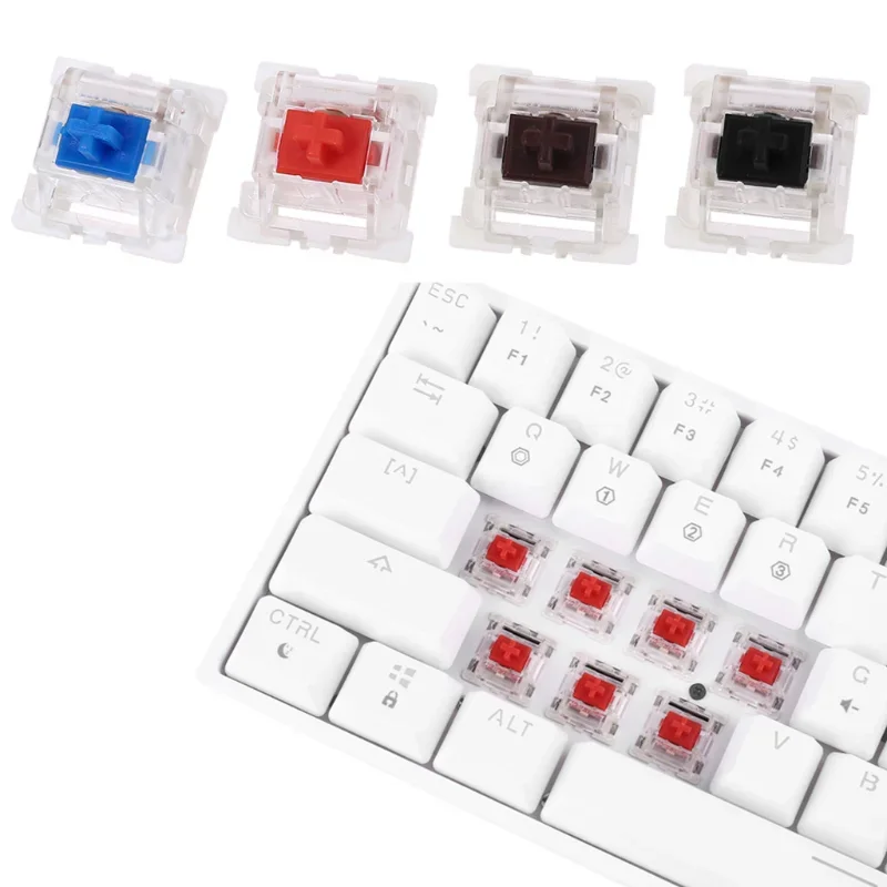 Outemu 3Pin Switches black red brown blue LED for Mechanical Keyboard replacement for Cherry MX Gateron DIY