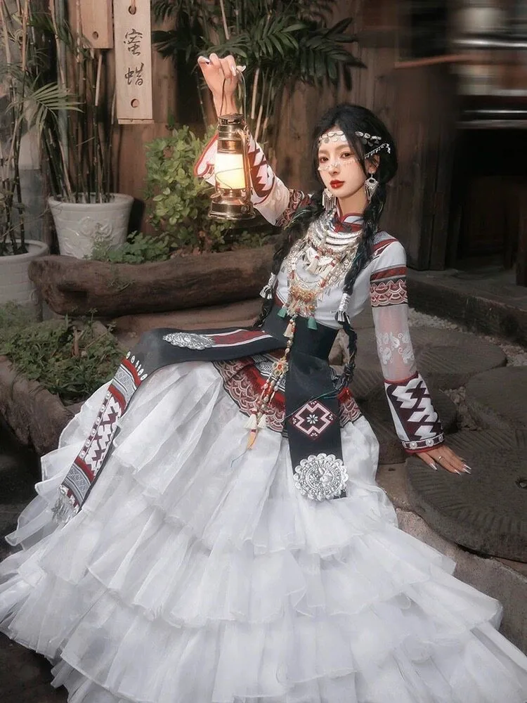 

Ethnic dance gowns exotic style costumes photo studio photography travel clothing